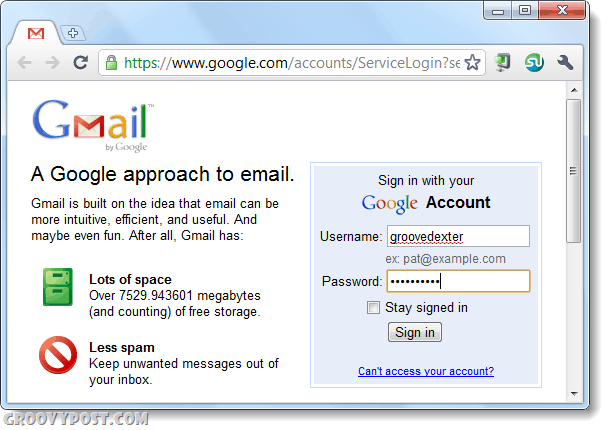 היכנס ל- Gmail באמצעות כרום פעמיים