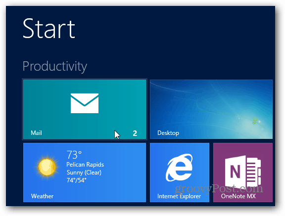 אפליקציית הדואר של Windows 8