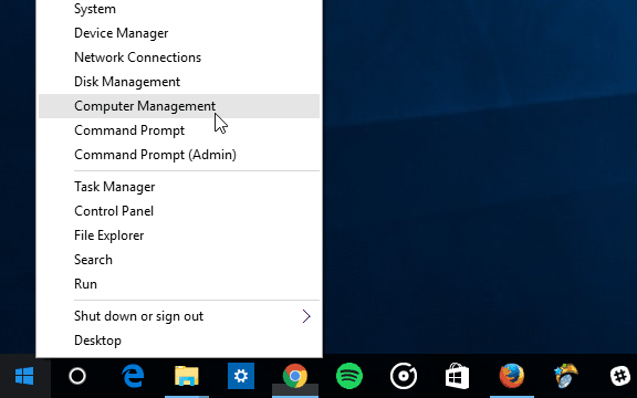 2 גישה מהירה לניהול מחשבים של Windows 10