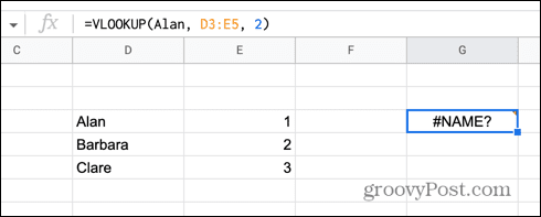 google sheets ללא מרכאות