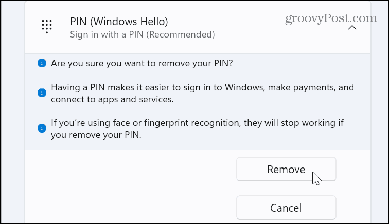 PIN כדי להיכנס ל-Windows 11