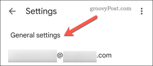 פתח את ההגדרות הכלליות ב-Gmail