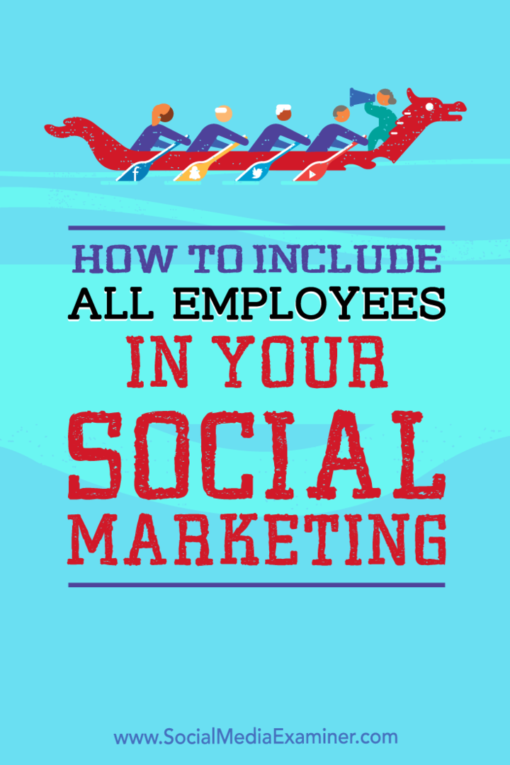 כיצד לכלול את כל העובדים בשיווק שלך ברשתות חברתיות מאת אן סמארטי בבודקת מדיה חברתית.