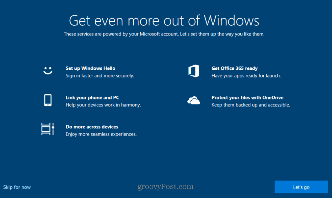 השבת את מסך ההתזה "הוצא עוד יותר מחלונות" ב- Windows 10