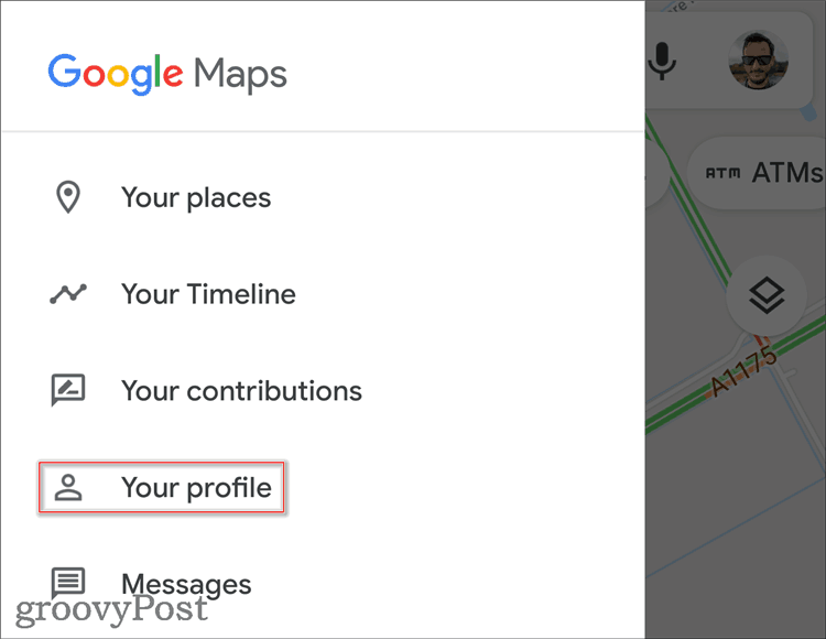 עריכת פרופיל מפות Google