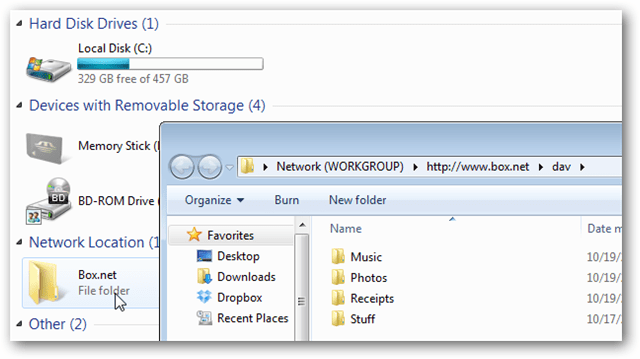 Box.net: ממפה את חשבון 50GB שלך בחינם כתיקיית רשת ב- Windows