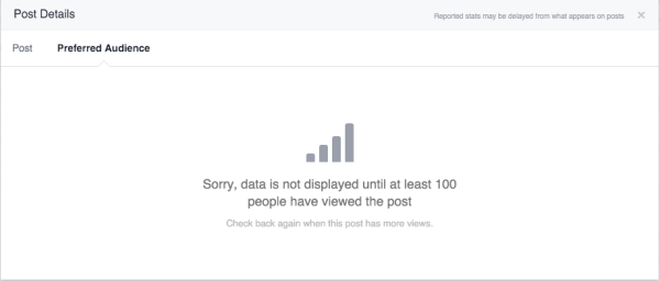 סטטיסטיקות אופטימיזציה של קהל בפייסבוק