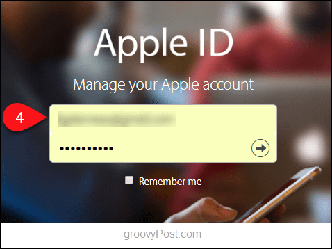 כיצד לאפס את סיסמת iCloud של Apple - 4