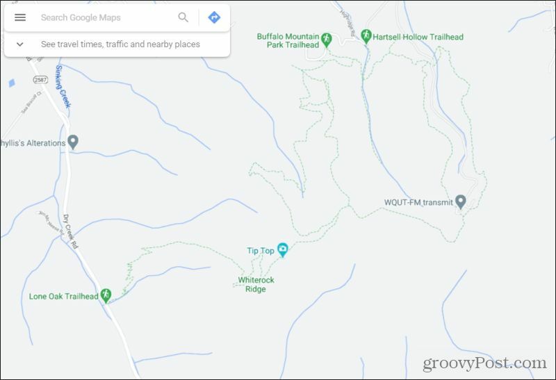 מסלולים במפות Google