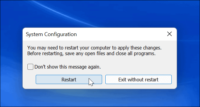 הפעל מחדש את Windows 11