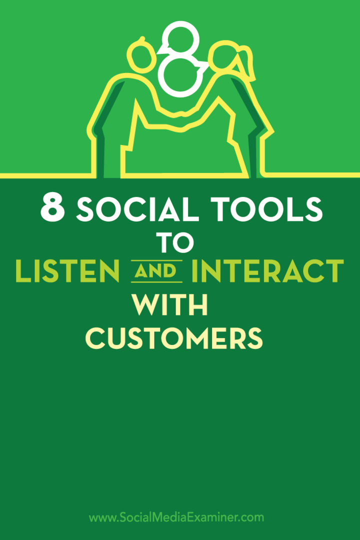 8 כלים חברתיים להאזנה ואינטראקציה עם לקוחות: בוחן מדיה חברתית