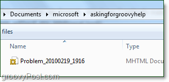 קובץ שלבי הבעיות של Windows 7 יהיה בתוך קובץ ה- zip