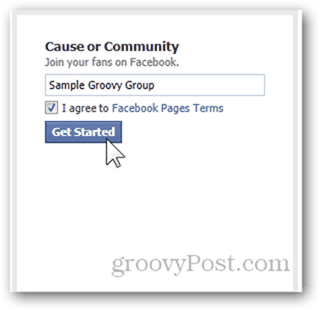 דף הפייסבוק צור שם עמוד הפייסבוק התחל