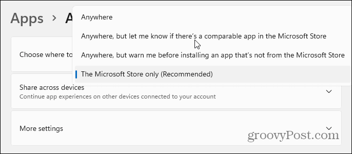 אפליקציות התקנה אחרות כוללות את Windows 11