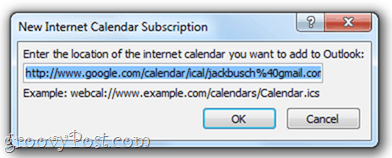 לוח השנה של גוגל ל- Outlook 2010