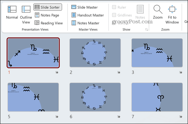 שקופית Powerpoint נמחקה