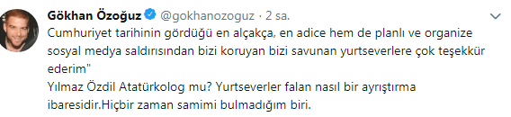 ביקורת חריפה מאת גוחאן Özoğuz לספרו היקר של ילמז Özdil!