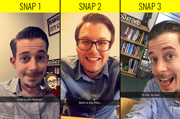 מצלמים על שינוי Snapchat