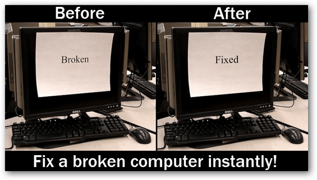 לפתור כל בעיה במחשב באמצעות טריק פשוט זה!