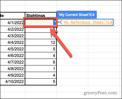 משוך תא ב-Google Sheets