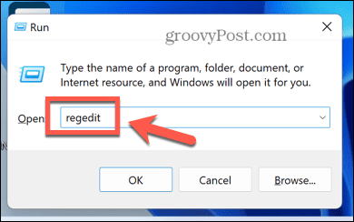 Windows 11 הרץ את regedit