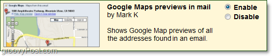 סקירה מקדימה של מפות גוגל במעבדות Gmail