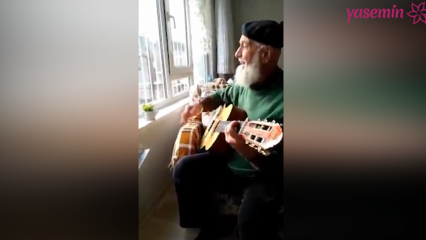 סבא מנגן ואומר 'אה שקר עולם' בגיטרה!
