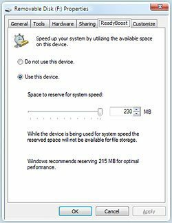 כיצד להגדיל את ביצועי Windows 7 ו- Vista באמצעות ReadyBoost