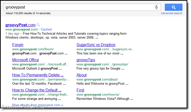 מדריך קישורי sitelinks של google
