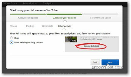 הערות על תוכן אמיתי ב- YouTube סקירת תוכן הופכים את המנויים של לייקים לפרטיים