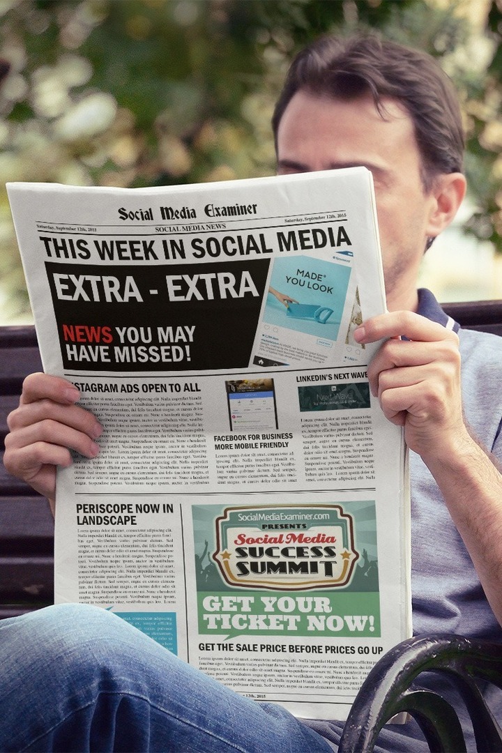 בוחן מדיה חברתית חדשות שבועיות 12 בספטמבר 2015