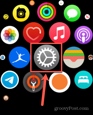 אפליקציית הגדרות Apple Watch