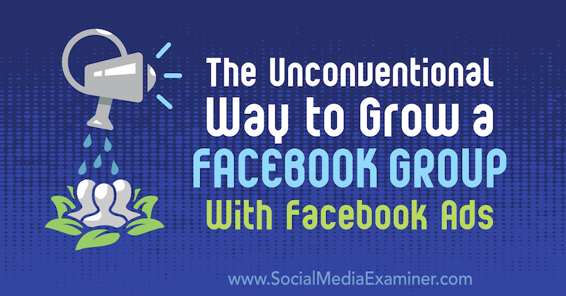 הדרך הלא שגרתית לגדל קבוצת פייסבוק עם מודעות פייסבוק: בוחן מדיה חברתית
