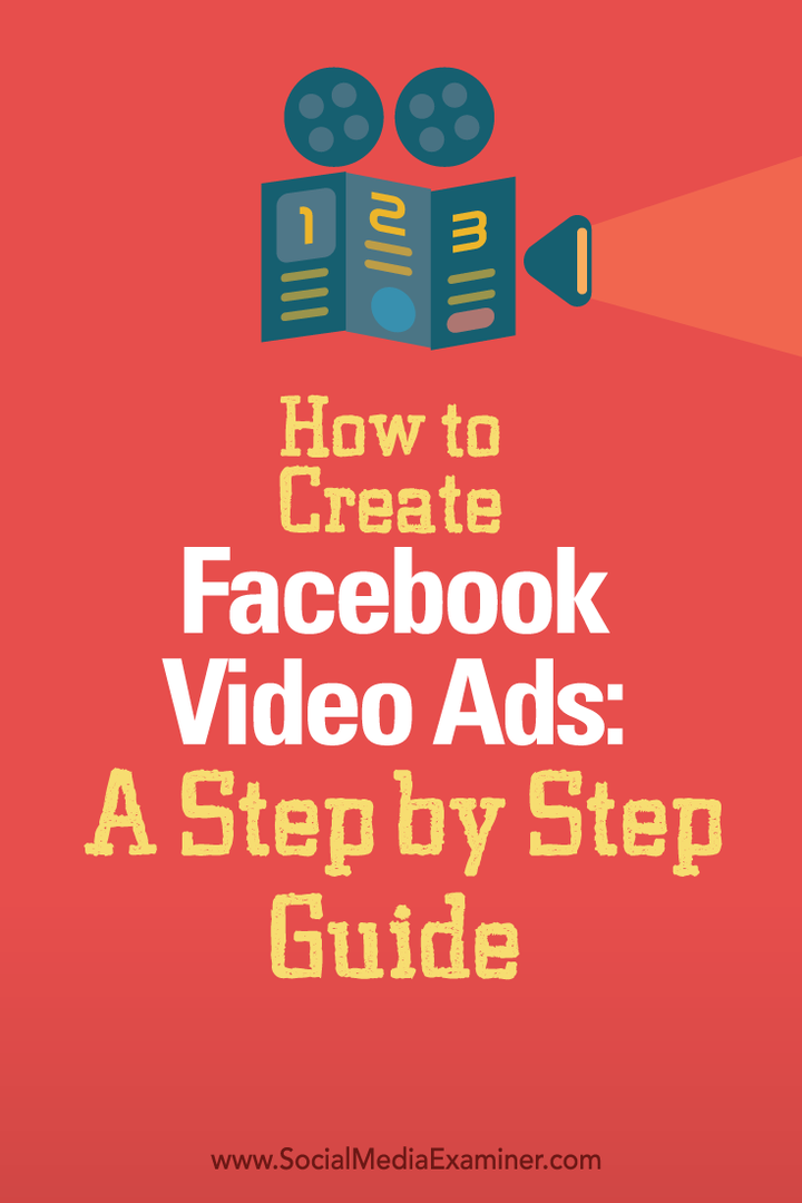 כיצד ליצור מודעות וידאו בפייסבוק