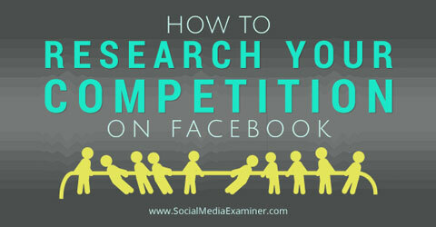 חקר את התחרות שלך בפייסבוק