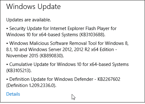 עדכון Windows 10 KB3105213