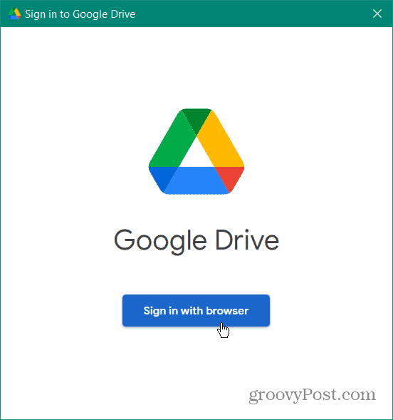  היכנס הוסף את Google Drive לסייר הקבצים