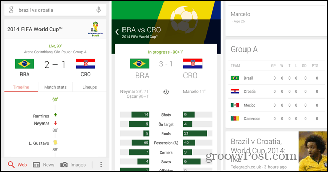 מונדיאל 2014: השתמש ב- Google Now כדי לעקוב אחר הצוותים שלך