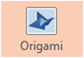 מעבר PowerPoint של אוריגמי