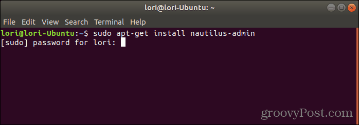 התקן את מנהל Nautilus
