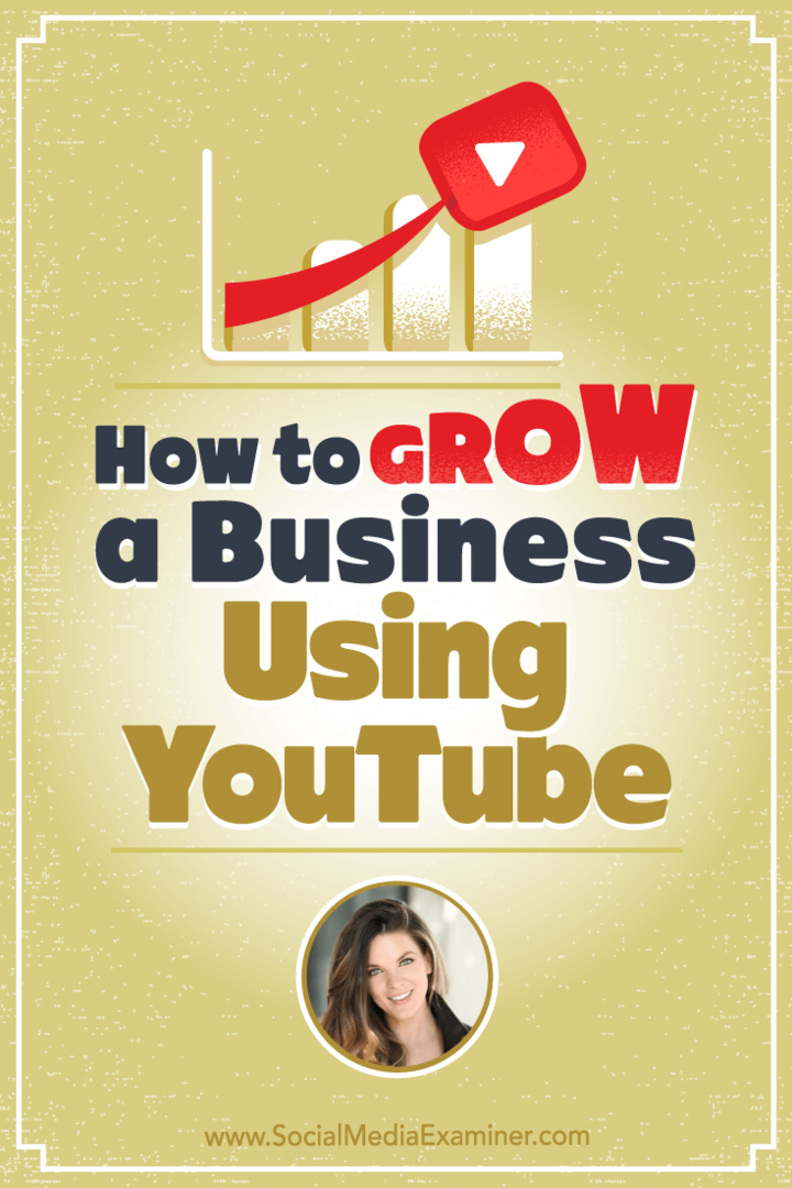 כיצד לגדל עסק באמצעות YouTube שמציע תובנות מ- Sunny Lenarduzzi בפודקאסט לשיווק במדיה חברתית.