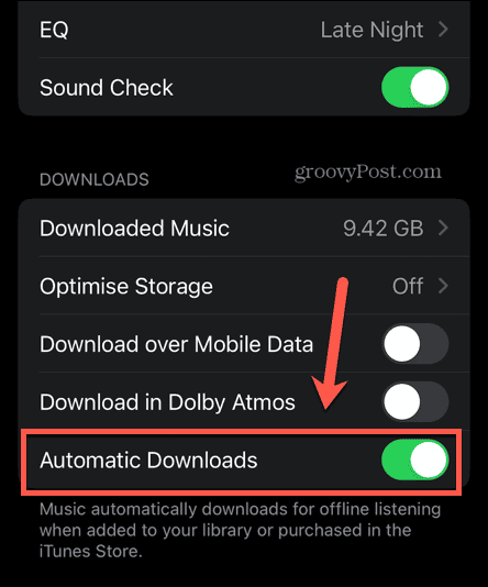 הורדות אוטומטיות של Apple Music פועלות