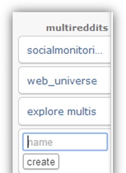 צור multireddit