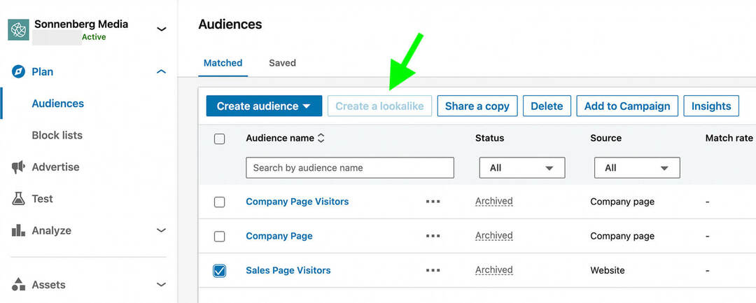 איך-להרחיב-linkedin-audience-targeting-set-up-create-lookalike-audiences-dashboard-campaign-manager-example-9