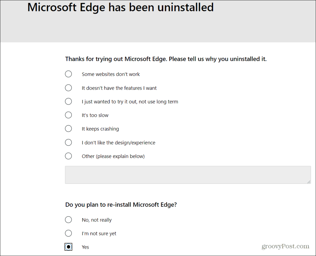 כיצד להסיר את התקנת Microsoft Edge מ- Windows 10