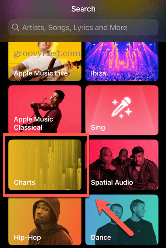 קטגוריית מצעדי Apple Music