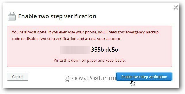 כיצד לאפשר Dropbox אימות דו-שלבי