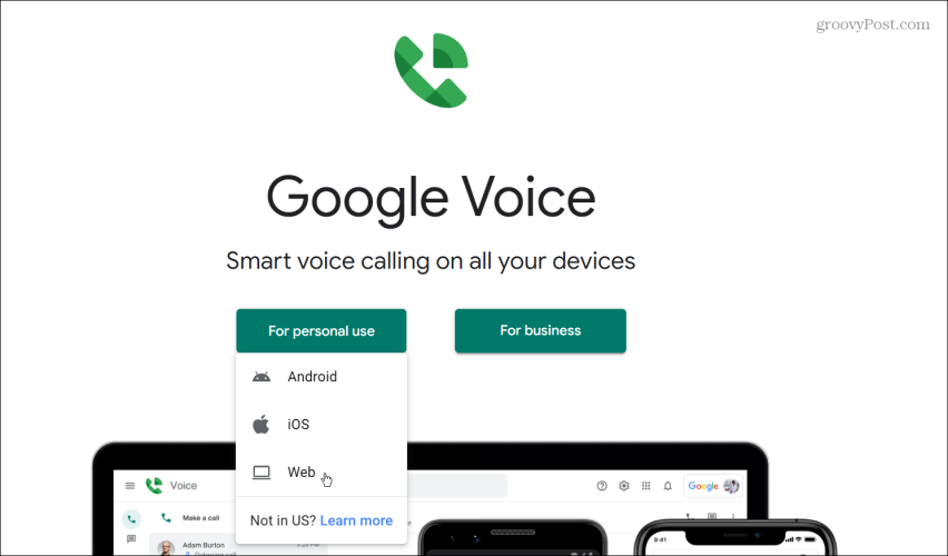 השתמש ב-Google Voice כדי לבצע שיחות ממחשב