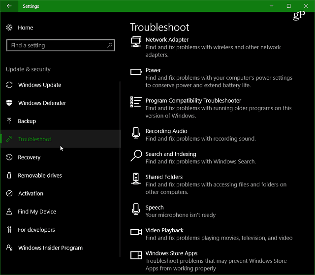 יוצרי Windows 10 מעדכנים פוקוס תכונות: פותר בעיות