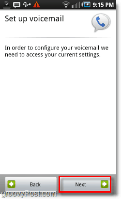 Google Voice בהתקנת דואר קולי לנייד אנדרואיד